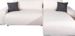 COLLECTION AB Ecksofa »Pia L-Form, B: 237 cm« Schlaffunktion, Bettkasten & 2 Zierkissen, Federkern