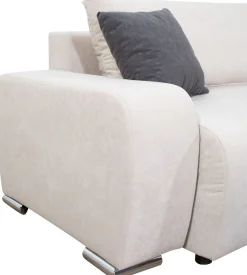 COLLECTION AB Ecksofa »Pia L-Form, B: 237 cm« Schlaffunktion, Bettkasten & 2 Zierkissen, Federkern
