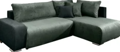 COLLECTION AB Ecksofa »Poppy L-Form, B: 227 cm« Schlaffunktion, Bettkasten & 1 Zierkissen