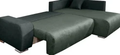 COLLECTION AB Ecksofa »Poppy L-Form, B: 227 cm« Schlaffunktion, Bettkasten & 1 Zierkissen