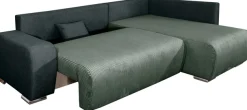 COLLECTION AB Ecksofa »Poppy L-Form, B: 227 cm« Schlaffunktion, Bettkasten & 1 Zierkissen