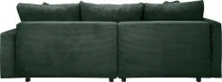 COLLECTION AB Ecksofa »Toni L-Form, B: 215 cm, XXL-Liegefläche 178x190 cm mit Hocker« Set: Sofa & Hocker, 2 Zierkissen, Federkern, frei stellbar