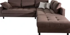 COLLECTION AB Ecksofa »Toni XL L-Form 274 cm« Set: Sofa & Hocker, 2 Zierkissen, Bonell-Federkern