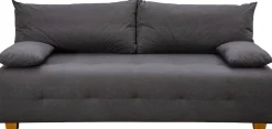 COLLECTION AB Schlafsofa »Bella, B: 196 cm, Liegefl. 145x196 cm« Schlaffunktion, Bettkasten & 2 Armlehnenkissen, Federkern