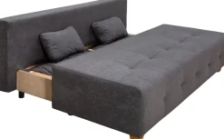 COLLECTION AB Schlafsofa »Bella, B: 196 cm, Liegefl. 145x196 cm« Schlaffunktion, Bettkasten & 2 Armlehnenkissen, Federkern