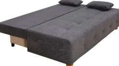 COLLECTION AB Schlafsofa »Bella, B: 196 cm, Liegefl. 145x196 cm« Schlaffunktion, Bettkasten & 2 Armlehnenkissen, Federkern