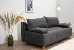 COLLECTION AB Schlafsofa »Bella, B: 196 cm, Liegefl. 145x196 cm« Schlaffunktion, Bettkasten & 2 Armlehnenkissen, Federkern