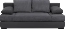 COLLECTION AB Schlafsofa »Chicago, B: 200 cm, Liegefl. 146x200 cm« Schlaffunktion, Bettkasten & 2 Armlehnenkissen, Federkern