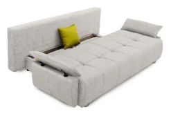 COLLECTION AB Schlafsofa »Funtastic, B: 212 cm, Liegefl. 145x187 cm, Armteilverstellung« Schlaffunktion, Bettkasten & Zierkissen, Gästebett mit Federkern