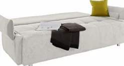 COLLECTION AB Schlafsofa »Funtastic, B: 212 cm, Liegefl. 145x187 cm, Armteilverstellung« Schlaffunktion, Bettkasten & Zierkissen, Gästebett mit Federkern