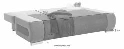 COLLECTION AB Schlafsofa »Moritz B: 200 cm, Liegefl. 142x200 cm« Gästebettfunktion, frei stellbar, Wohnkomfort