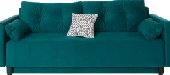 COLLECTION AB Schlafsofa »Solar, B: 225 cm, Liegel. 136x200 cm« Schlaffunktion, Bettkasten & 1 Zierkissen, Federkern