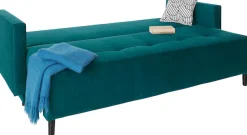 COLLECTION AB Schlafsofa »Solar, B: 225 cm, Liegel. 136x200 cm« Schlaffunktion, Bettkasten & 1 Zierkissen, Federkern