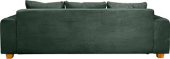 COLLECTION AB Schlafsofa »Yves, B: 243 cm, Liegefl. 142x194 cm« Schlaffunktion, Bettkasten & 2 Zierkissen, Federkern