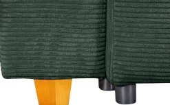 COLLECTION AB Schlafsofa »Yves, B: 243 cm, Liegefl. 142x194 cm« Schlaffunktion, Bettkasten & 2 Zierkissen, Federkern