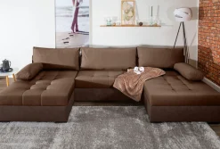 COLLECTION AB Wohnlandschaft »Josy U-Form, B: 307 cm« Schlaffunktion & Bettkasten, Federkern