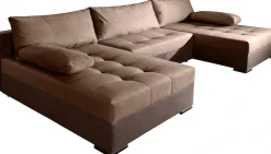 COLLECTION AB Wohnlandschaft »Josy U-Form, B: 307 cm« Schlaffunktion & Bettkasten, Federkern