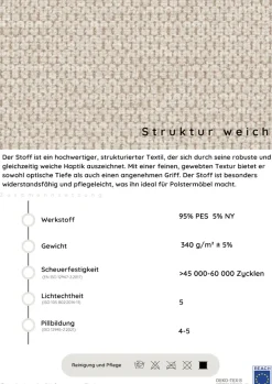 COLLECTION AB Wohnlandschaft »Toni U-Form, B: 298 cm, XXL-Liegefläche 282x178 cm mit Hocker« Set: Sofa & Hocker, 3 Zierkissen, Federkern