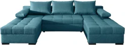 COLLECTION AB Wohnlandschaft »Josy U-Form, B: 269 cm« Schlaffunktion & Bettkasten, Federkern