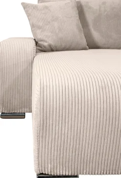 COLLECTION AB Wohnlandschaft »Paola U-Form, B: 314 cm« Schlaffunktion, Bettkasten & 4 Zierkissen, Federkern