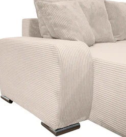 COLLECTION AB Wohnlandschaft »Paola U-Form, B: 314 cm« Schlaffunktion, Bettkasten & 4 Zierkissen, Federkern