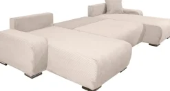 COLLECTION AB Wohnlandschaft »Paola U-Form, B: 314 cm« Schlaffunktion, Bettkasten & 4 Zierkissen, Federkern