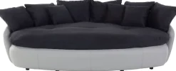 COTTA Big-Sofa »Aruba, B. 238cm, bequemer Sitzkomfort durch Wellenfedern,Mattenoptik« gemütliches Megasofa in XXL in organischer Form mit vielen Kissen