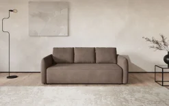 COTTA Big-Sofa »Megasofa, Flow, Breite 222 cm, opt. Schlaffunktion« bequeme Wellenunterfederung mit PU Schaum,Liegefl. 190x145cm