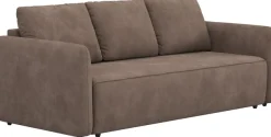 COTTA Big-Sofa »Megasofa, Flow, Breite 222 cm, opt. Schlaffunktion« bequeme Wellenunterfederung mit PU Schaum,Liegefl. 190x145cm
