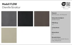 COTTA Big-Sofa »Megasofa, Flow, Breite 222 cm, opt. Schlaffunktion« bequeme Wellenunterfederung mit PU Schaum,Liegefl. 190x145cm