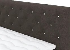 COTTA Boxspringbett »Castle« mit Strasssteinen im Kopfteil, inkl. Topper