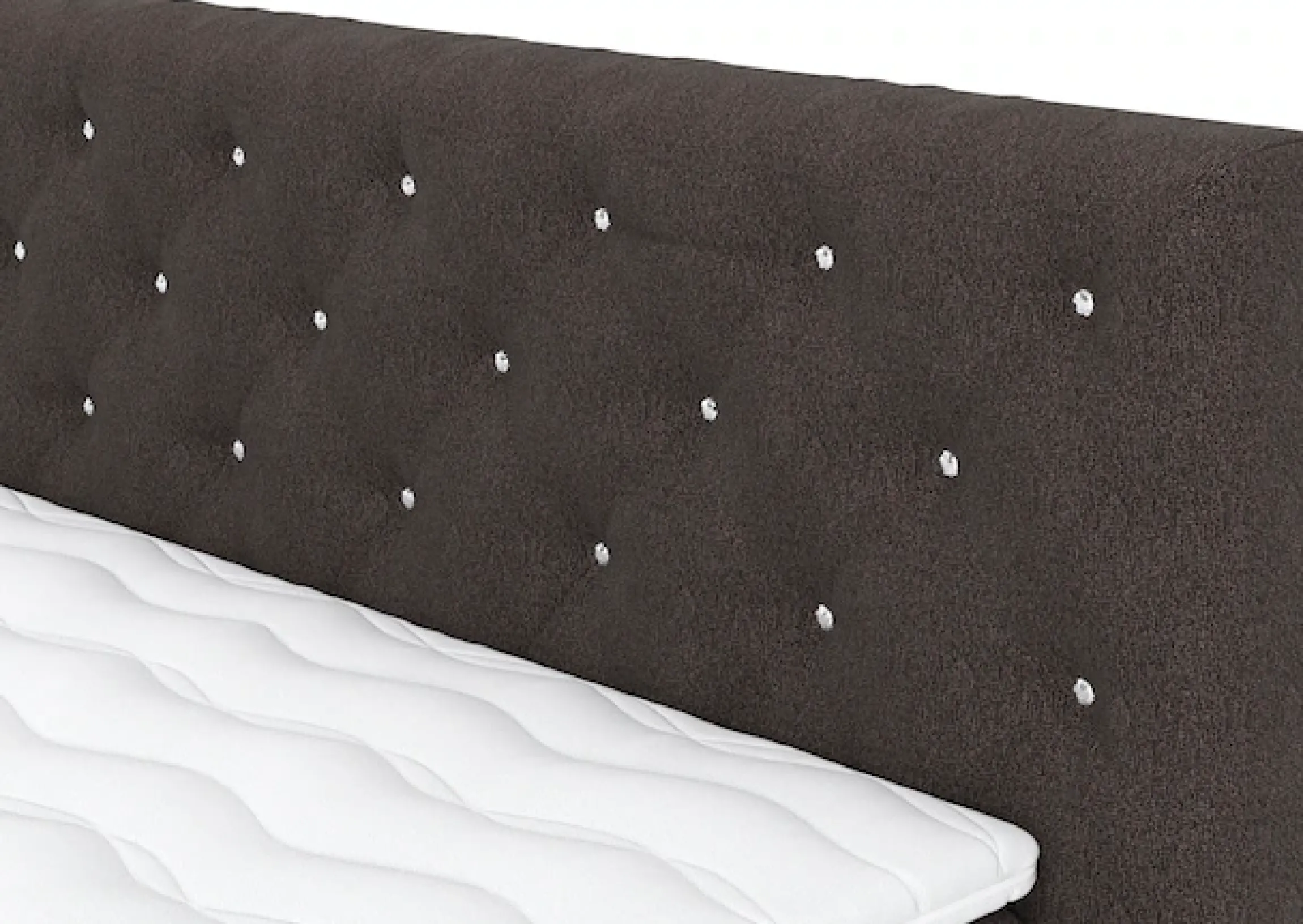 COTTA Boxspringbett »Castle« mit Strasssteinen im Kopfteil, inkl. Topper