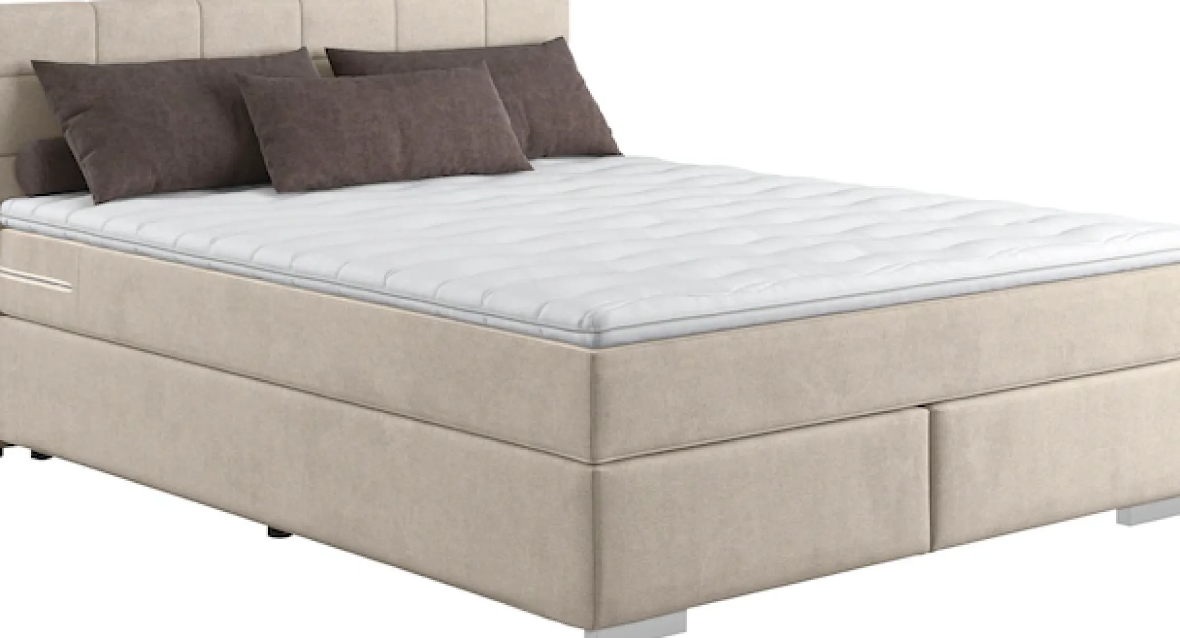 COTTA Boxspringbett »Simba erhältlich in verschiedenen Breiten, Farben und Härtegraden« Bezugsstoff: Struktur fein
