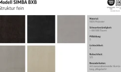COTTA Boxspringbett »Simba erhältlich in verschiedenen Breiten, Farben und Härtegraden« Bezugsstoff: Struktur fein