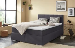 COTTA Boxspringbett »SIMBA, inkl. Taschenfederkernmatratze H3 oder H4 und Komforttopper« Strukturstoff-Bezug, Liegefläche wahlweise 120x200 bis 200x200 cm