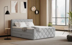COTTA Boxspringbett »Tower inkl. Bettkasten, mit Keder in abgesetzter Farbe« in verschiedenen Breiten, Härtegraden und Farben erhältlich
