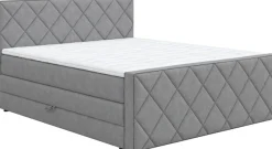 COTTA Boxspringbett »Tower inkl. Bettkasten, mit Keder in abgesetzter Farbe« in verschiedenen Breiten, Härtegraden und Farben erhältlich