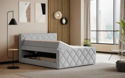 COTTA Boxspringbett »Tower inkl. Bettkasten, mit Keder in abgesetzter Farbe« in verschiedenen Breiten, Härtegraden und Farben erhältlich