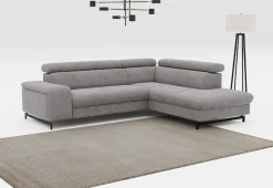 COTTA Ecksofa »Emma L-Form, B: 262 cm« mit Kopfteilverstellung, optional Schlaffunktion & Bettkasten