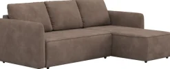 COTTA Ecksofa »Flow, bequem, L-Form, Breite 239 cm, schmale Armlehnen« wahlweise mit Schlaffunktion