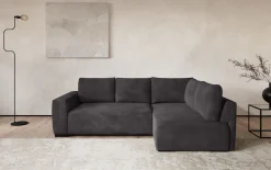 COTTA Ecksofa »Giro L-Form, Ottomane, Breite 252 cm« wahlweise mit Bettkasten und Trendbezug CORD!