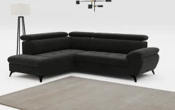 COTTA Ecksofa »Hudson« mit Kopfteilverstellung, optional Schlaffunktion & Bettkasten