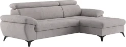 COTTA Ecksofa »Hudson« optional mit Schlaffunktion undXL Bettkasten, Liegefläche 190x119cm