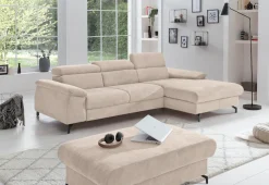 COTTA Ecksofa »Kitty L-Form, B: 242 cm« mit Kopfteilverstellung, optional Schlaffunktion & Bettkasten