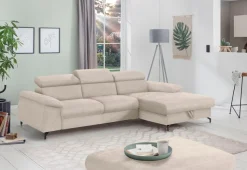 COTTA Ecksofa »Kitty L-Form, B: 242 cm« mit Kopfteilverstellung, optional Schlaffunktion & Bettkasten