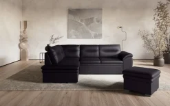 COTTA Ecksofa »Leandra L-Form« wahlweise mit Schlaffunktion & Bettkasten