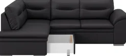 COTTA Ecksofa »Leandra L-Form« wahlweise mit Schlaffunktion & Bettkasten