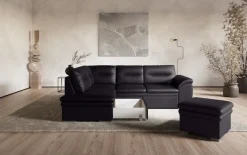 COTTA Ecksofa »Leandra L-Form« wahlweise mit Schlaffunktion & Bettkasten