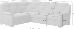 COTTA Ecksofa »Marcus L-Form« wahlweise mit Schlaffunktion & Stauraum