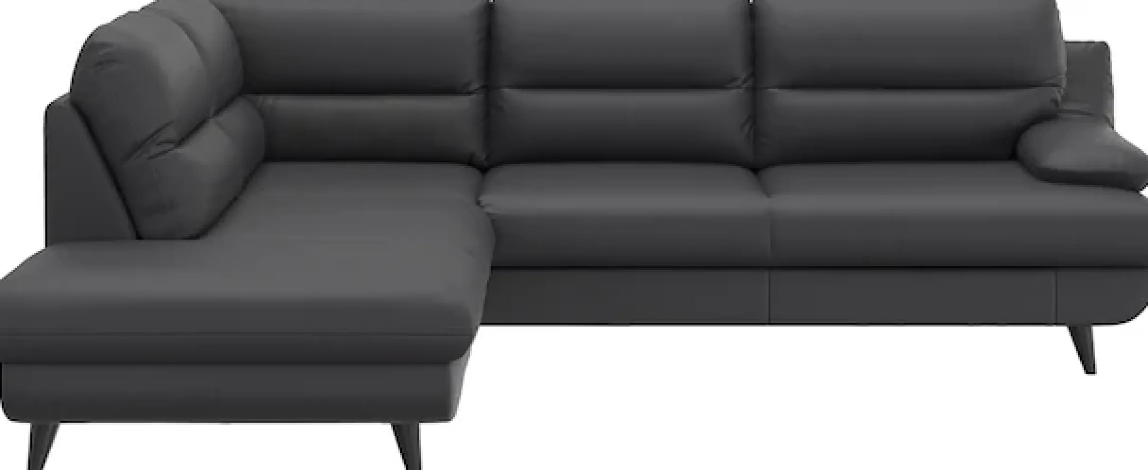 COTTA Ecksofa »Pike L-Form, B: 266 cm« optional Schlaffunktion & Bettkasten